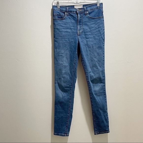 EVERLANE Women’s High Rise Skinny Ankle Jean Medium Wash Stretch Size 27 - Picture 2 of 9
